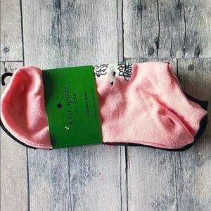 kate spade Pink and Black Socks